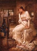 John Melhuish Strudwick Elaine oil painting artist